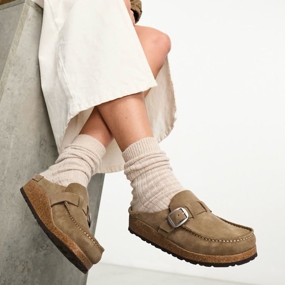 Birkenstock Buckley Suede Leather Clogs 37 - Picture 1 of 13